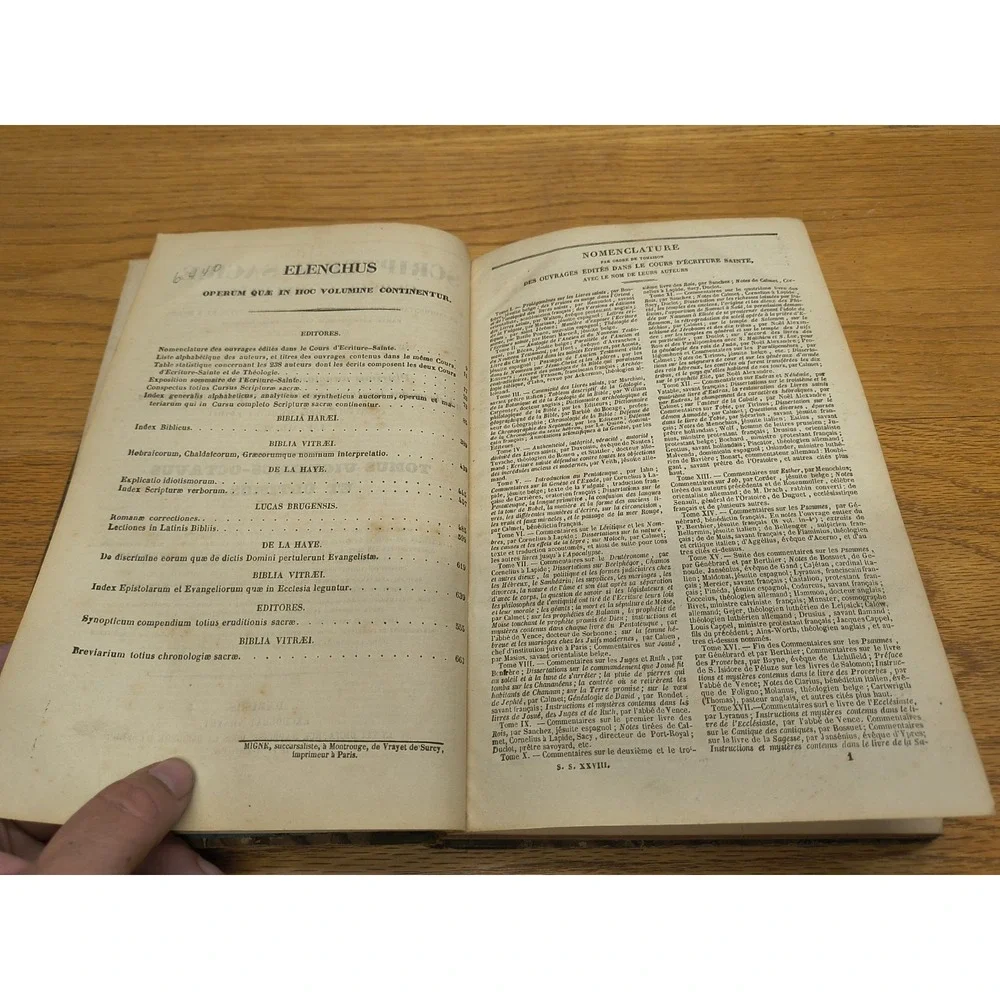 Scripturae Sacrae Cursus Completus Ex Commentarus Omnium Perfectissim 1845 Latin